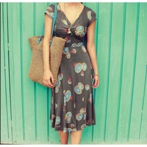 Boden | Dresses | Boden Laura Linen Embroidered Dress Sz 6l | Poshmark